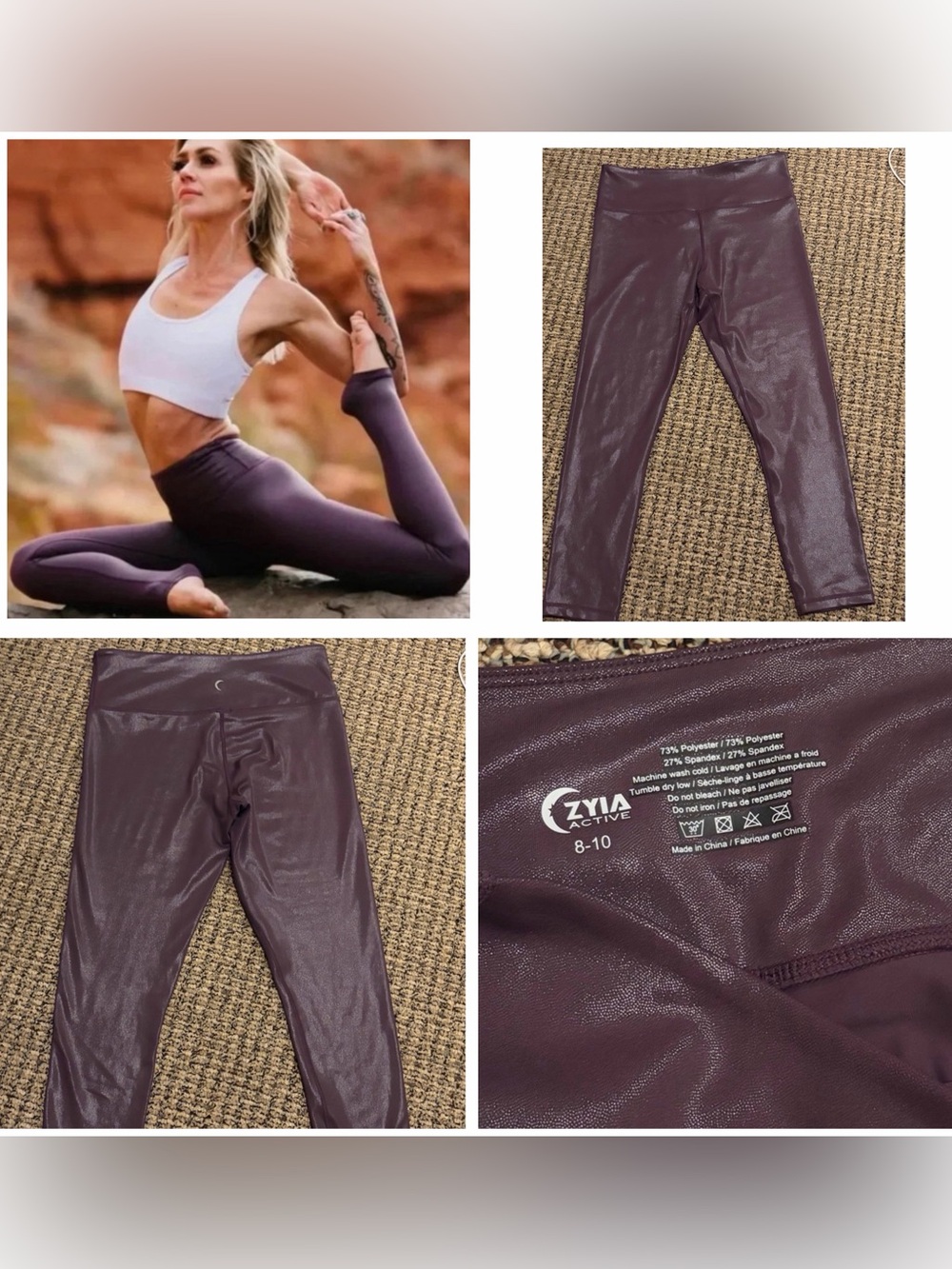 Zyia Plum metallic LightNtight Hi-Raise